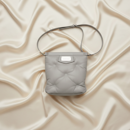 Maison Margiela GLAM SLAM SB1WG0005 Women,Men Leather Shoulder Bag Light Gray