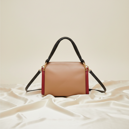 Marni BEAT Women's Leather Shoulder Bag Beige,Black,Bordeaux