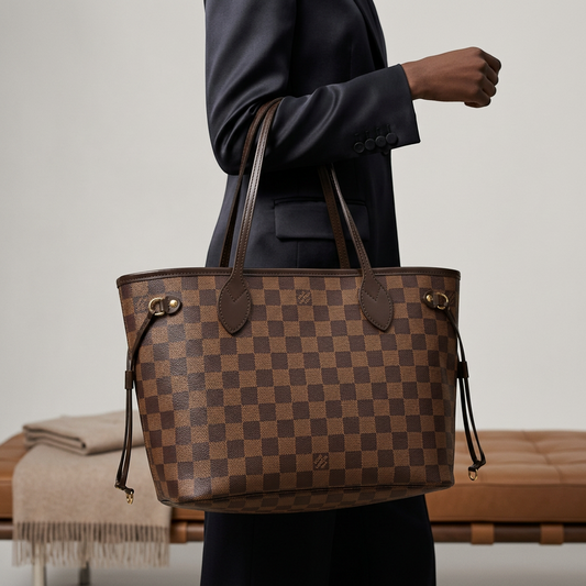 Louis Vuitton Damier Neverfull PM N51109 Women's Tote Bag Ebene