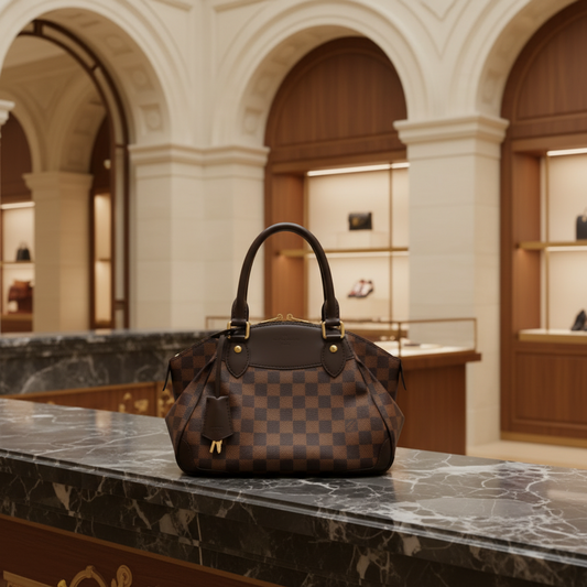 Louis Vuitton Damier Verona PM N41117 Women's Shoulder Bag Ebene