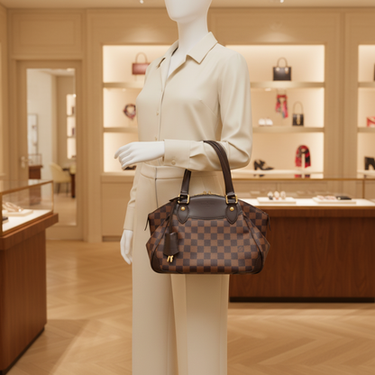 Louis Vuitton Damier Verona PM N41117 Women's Shoulder Bag Ebene