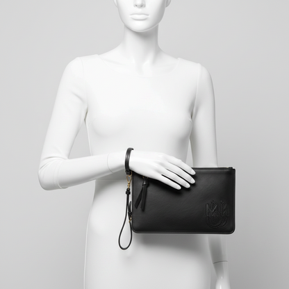 Miu Miu Women's Leather Clutch Bag,Pouch Black