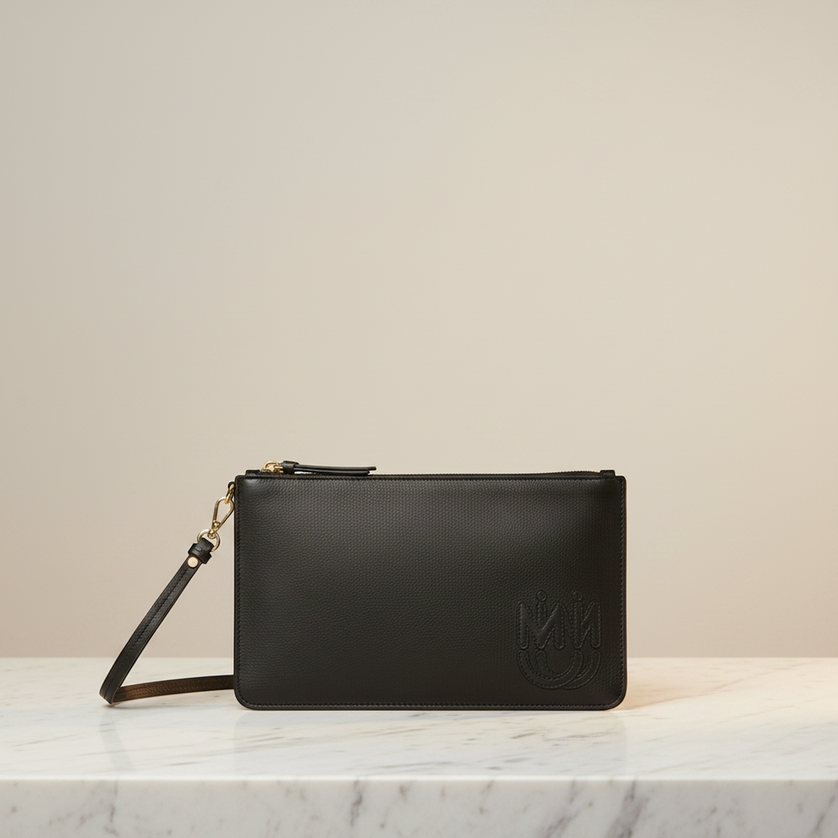 Miu Miu Women's Leather Clutch Bag,Pouch Black