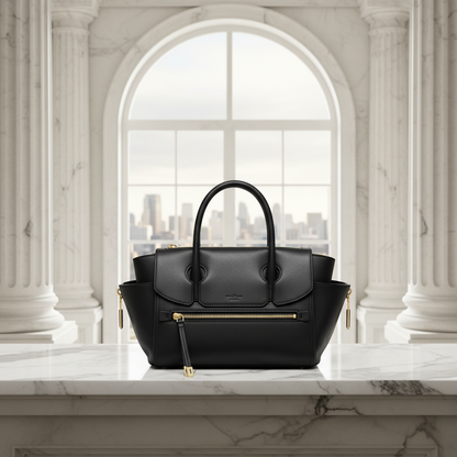 Salvatore Ferragamo GF-21 G840 Women's Leather Handbag,Shoulder Bag Dark Navy