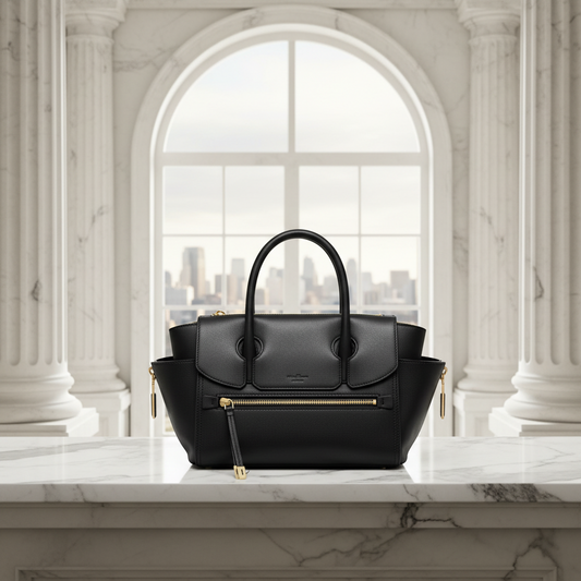 Salvatore Ferragamo GF-21 G840 Women's Leather Handbag,Shoulder Bag Dark Navy