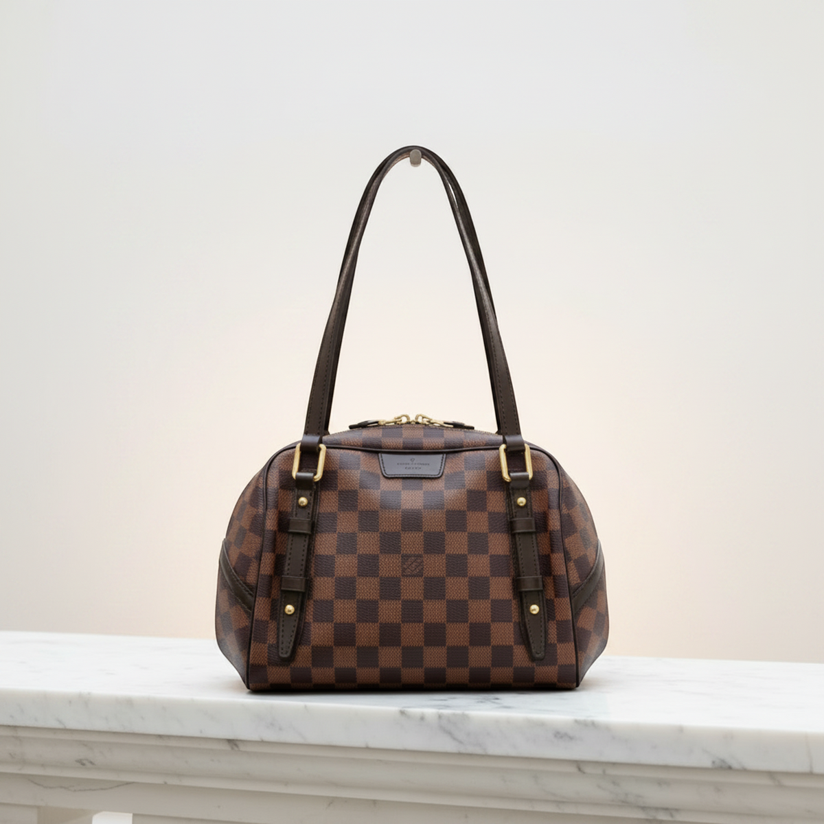 Louis Vuitton Damier Rivington PM N41157 Women's Shoulder Bag Ebene
