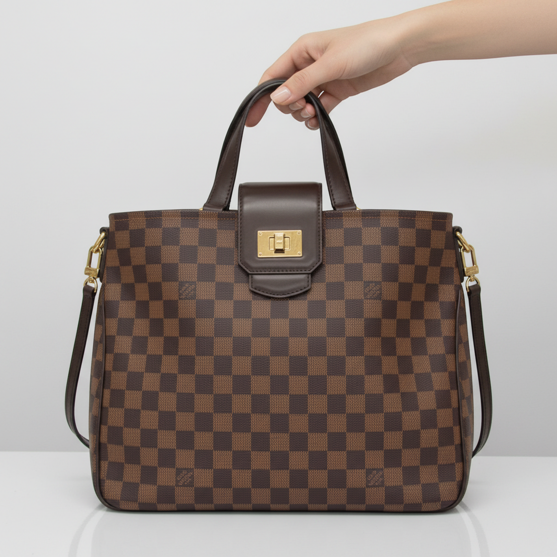 Louis Vuitton Damier Cabas Roseberry N41177 Women's Handbag,Shoulder Bag Ebene