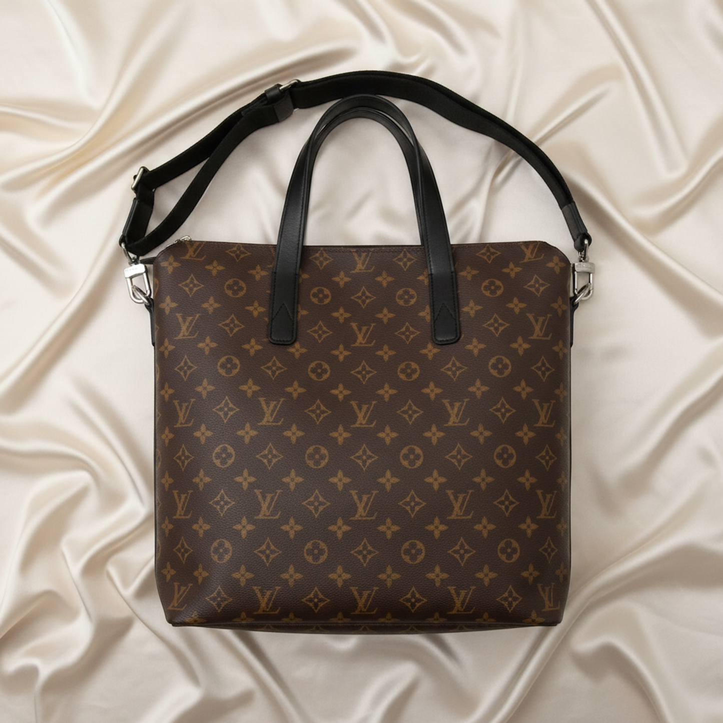 Louis Vuitton Monogram Macassar Kitan M40388 Women's Handbag,Shoulder Bag Monogram Macassar