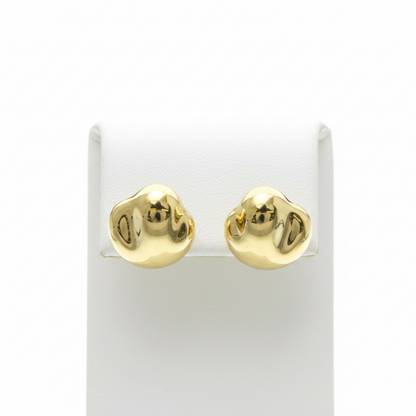 Tiffany Nugget Earrings No Stone Yellow Gold (18K) Stud Earrings Gold