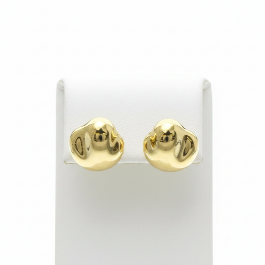 Tiffany Nugget Earrings No Stone Yellow Gold (18K) Stud Earrings Gold