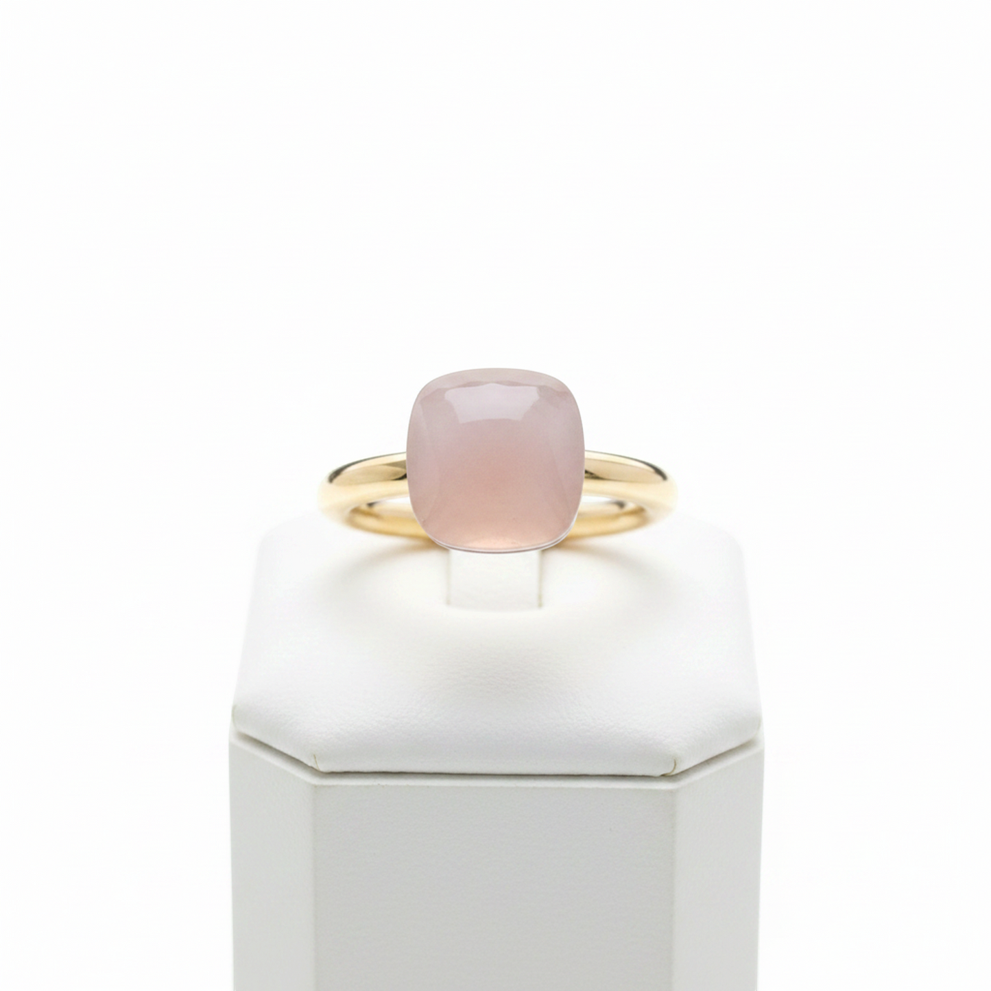 Pomellato Nude Classic Ring Rose Quartz Pink Gold (18K) Fashion Quartz Band Ring Pink Gold