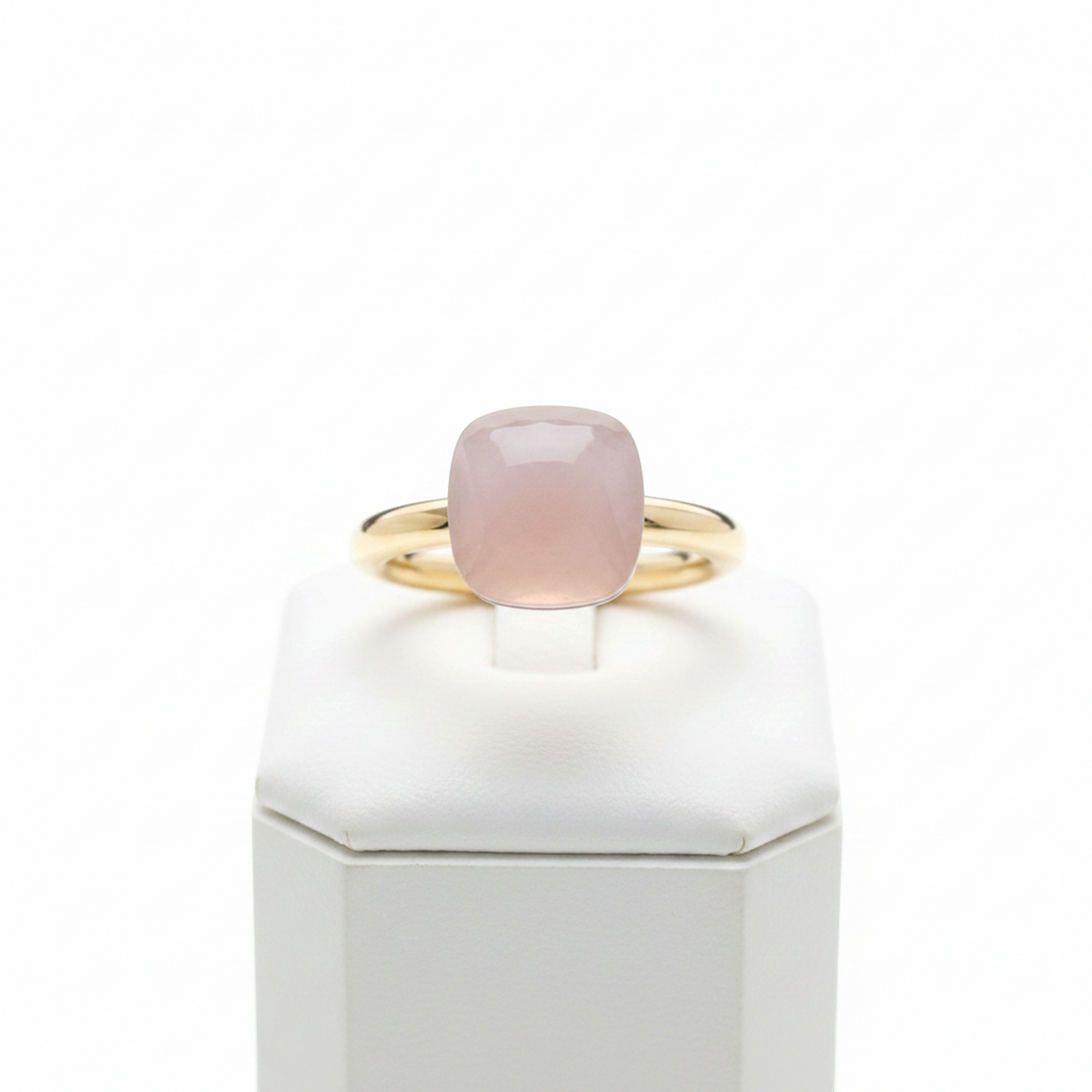 Pomellato Nude Classic Ring Rose Quartz Pink Gold (18K) Fashion Quartz Band Ring Pink Gold