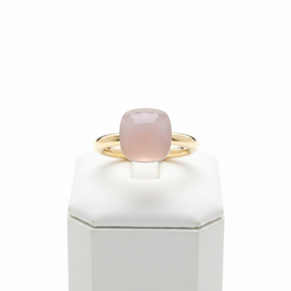 Pomellato Nude Classic Ring Rose Quartz Pink Gold (18K) Fashion Quartz Band Ring Pink Gold