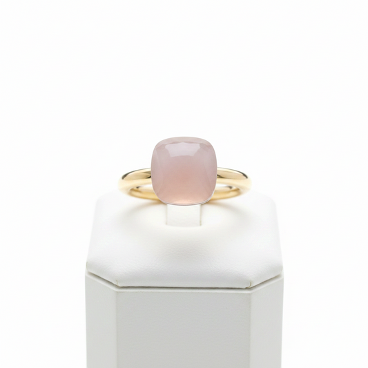 Pomellato Nude Classic Ring Rose Quartz Pink Gold (18K) Fashion Quartz Band Ring Pink Gold