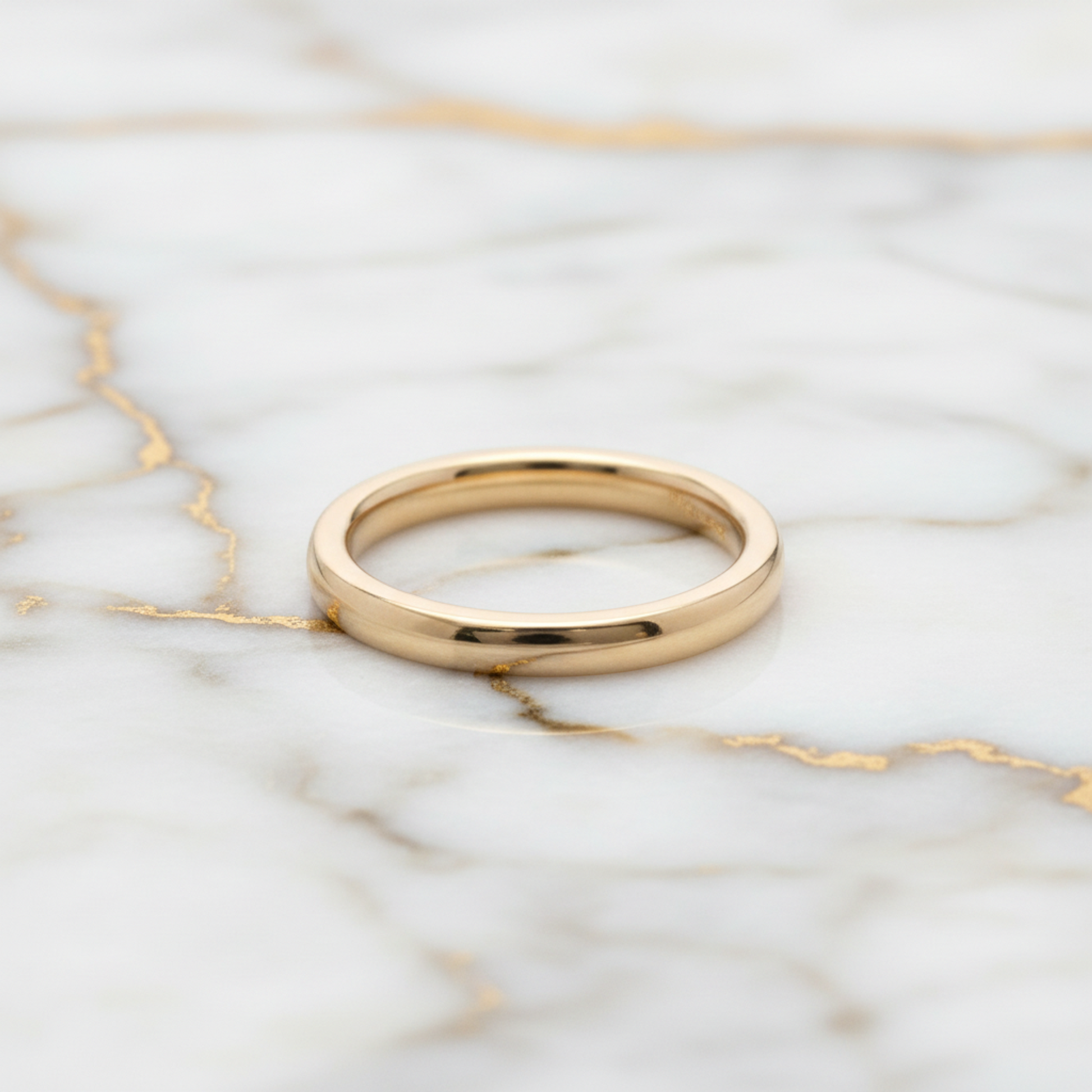 Tiffany Wedding Rings Pink Gold (18K) Fashion No Stone Band Ring Pink Gold