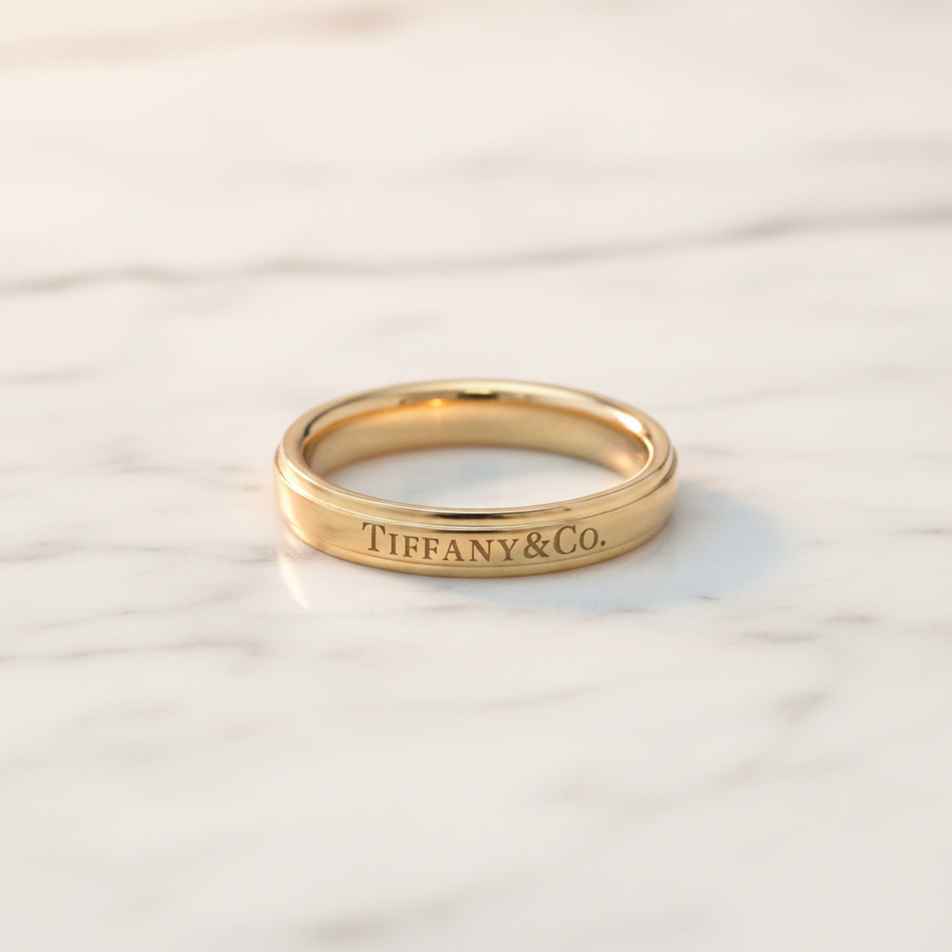 Tiffany Wedding Rings Pink Gold (18K) Fashion No Stone Wedding Ring Pink Gold