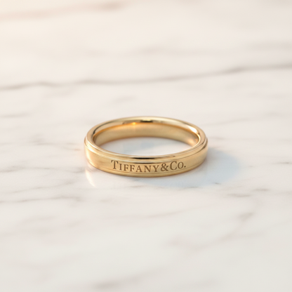 Tiffany Wedding Rings Pink Gold (18K) Fashion No Stone Wedding Ring Pink Gold