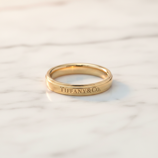Tiffany Wedding Rings Pink Gold (18K) Fashion No Stone Wedding Ring Pink Gold
