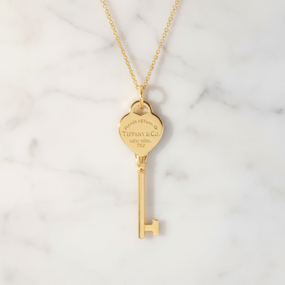 Tiffany Return To Tiffany Necklace Pink Gold (18K) No Stone Men,Women Fashion Necklace (Pink Gold)