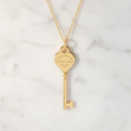Tiffany Return To Tiffany Necklace Pink Gold (18K) No Stone Men,Women Fashion Necklace (Pink Gold)