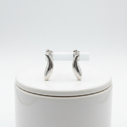 Tiffany Frank Gehry Fish Earrings No Stone Silver 925 Stud Earrings Silver
