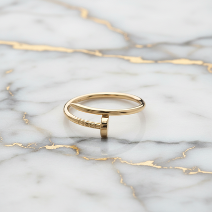 Cartier Juste Un Clou Ring Pink Gold (18K) Fashion No Stone Band Ring Pink Gold