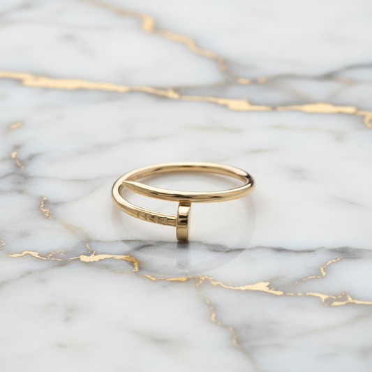 Cartier Juste Un Clou Ring Pink Gold (18K) Fashion No Stone Band Ring Pink Gold