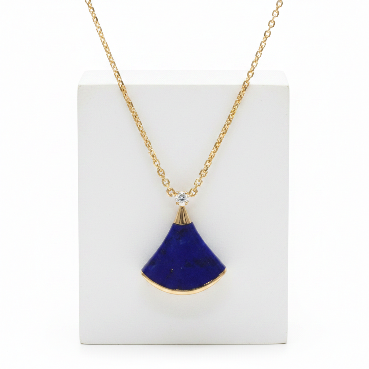 Bvlgari Diva's Dream Necklace With Diamonds Pink Gold (18K) Diamond,Lapis Lazuli Men,Women Fashion Necklace (Pink Gold)