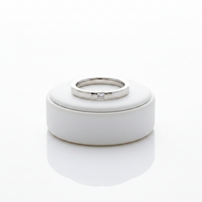 Harry Winston Wedding Ring With 1 Diamond Platinum Fashion Diamond Wedding Ring Silver