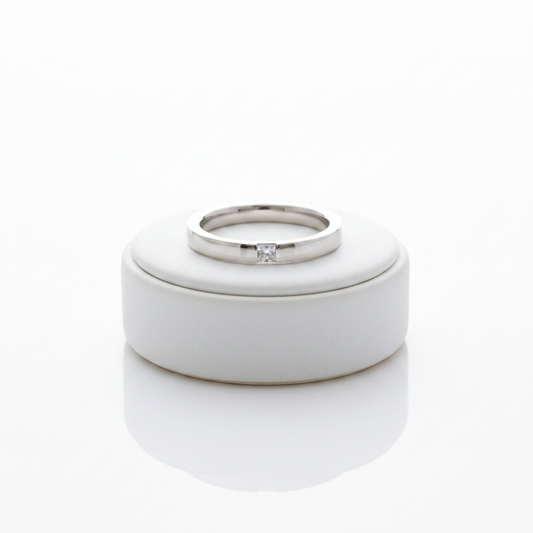 Harry Winston Wedding Ring With 1 Diamond Platinum Fashion Diamond Wedding Ring Silver