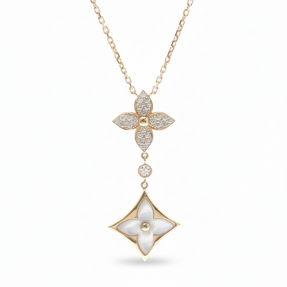Louis Vuitton Star Blossom Pendant Q94676 Pink Gold (18K) Diamond,Mother Of Pearl Women,Men Fashion Necklace (Pink Gold)