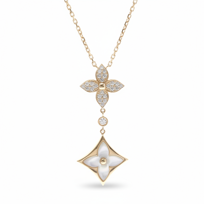 Louis Vuitton Star Blossom Pendant Q94676 Pink Gold (18K) Diamond,Mother Of Pearl Women,Men Fashion Necklace (Pink Gold)