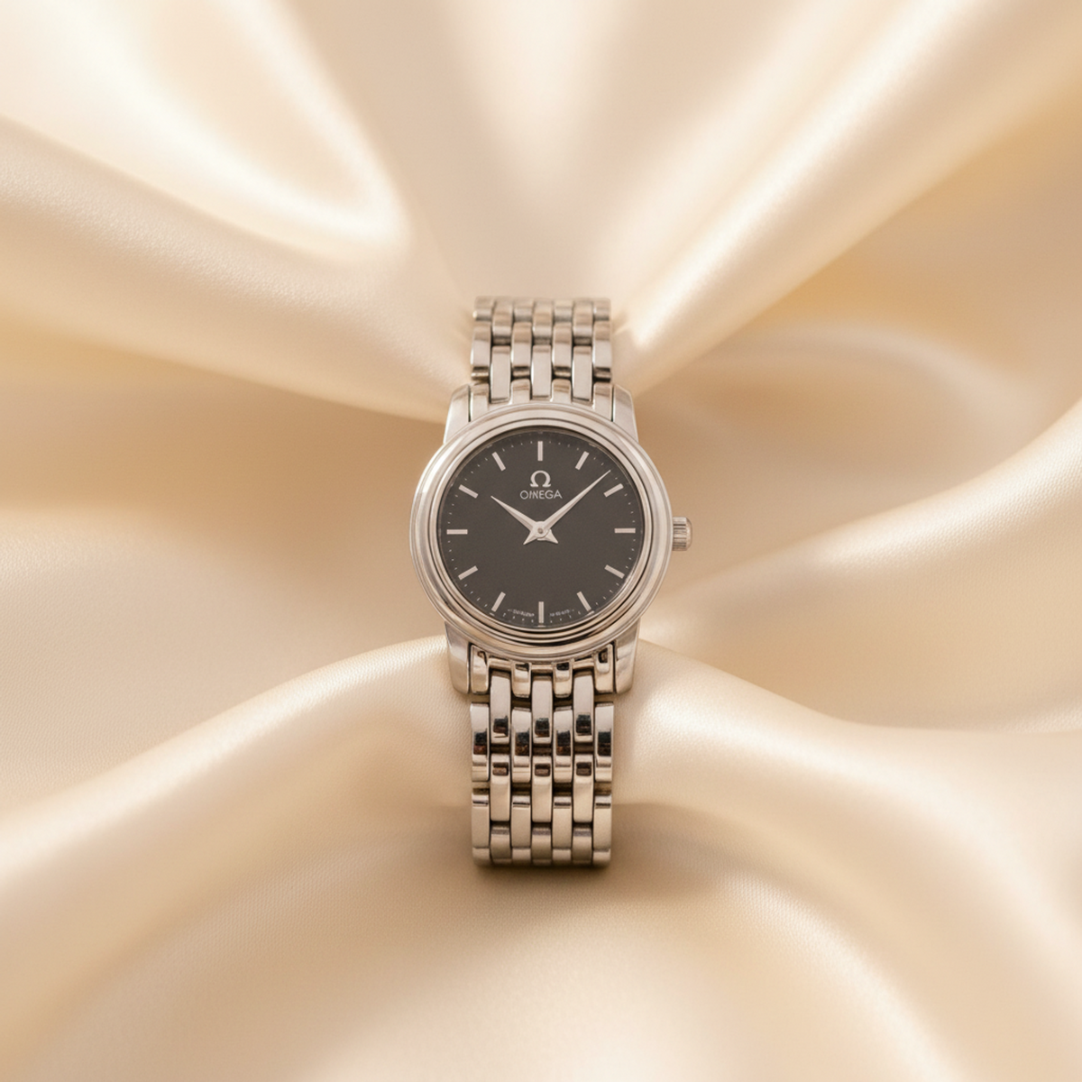 OMEGA De Ville Prestige Steel Quartz Ladies Watch 4570.51 Polished