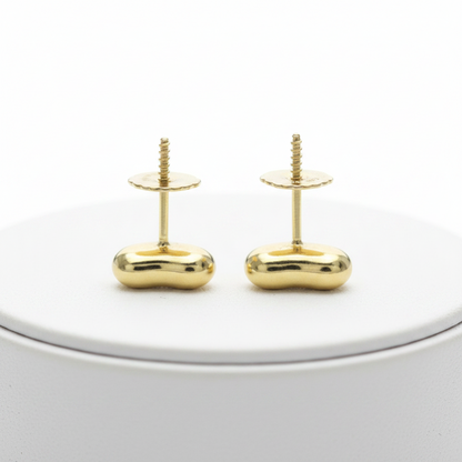 Tiffany Bean Earrings Extra Mini No Stone Yellow Gold (18K) Stud Earrings Gold