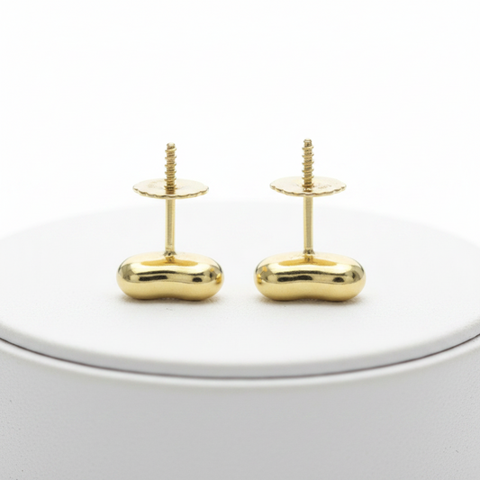 Tiffany Bean Earrings Extra Mini No Stone Yellow Gold (18K) Stud Earrings Gold
