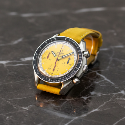 OMEGA Speedmaster Michael Schumacher Yellow Dial Watch 3510.12 Polished