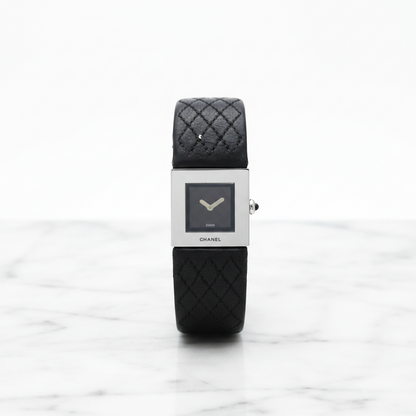 CHANEL Matelasse Stainless Steel Quartz Ladies Watch Polished