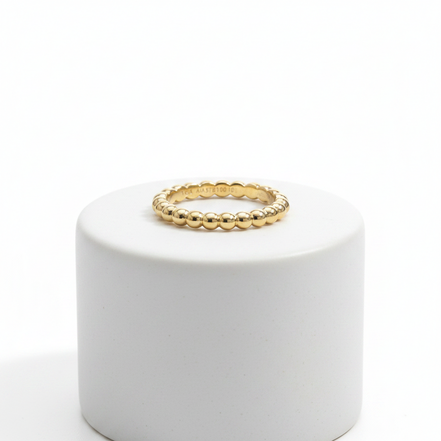 Van Cleef & Arpels Perle Ring Medium Model Pink Gold (18K) Fashion No Stone Band Ring Pink Gold