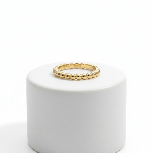 Van Cleef & Arpels Perle Ring Medium Model Pink Gold (18K) Fashion No Stone Band Ring Pink Gold