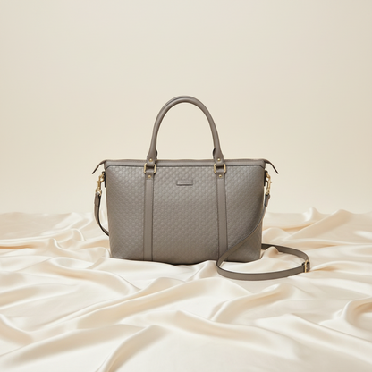 Gucci MicroGuccissima 449655 Women's Leather Handbag,Shoulder Bag Gray