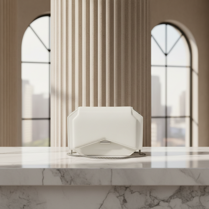 Givenchy Bow Cut Women's Leather Shoulder Bag Off-white