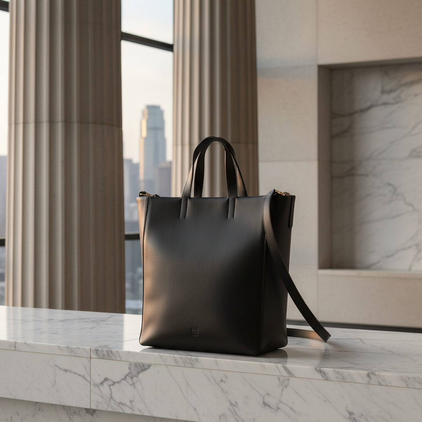 Loewe Anagram Women's Leather Shoulder Bag,Tote Bag Black