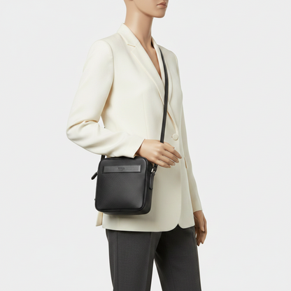 Prada TORO 2VH012 Men,Women Leather Shoulder Bag Black