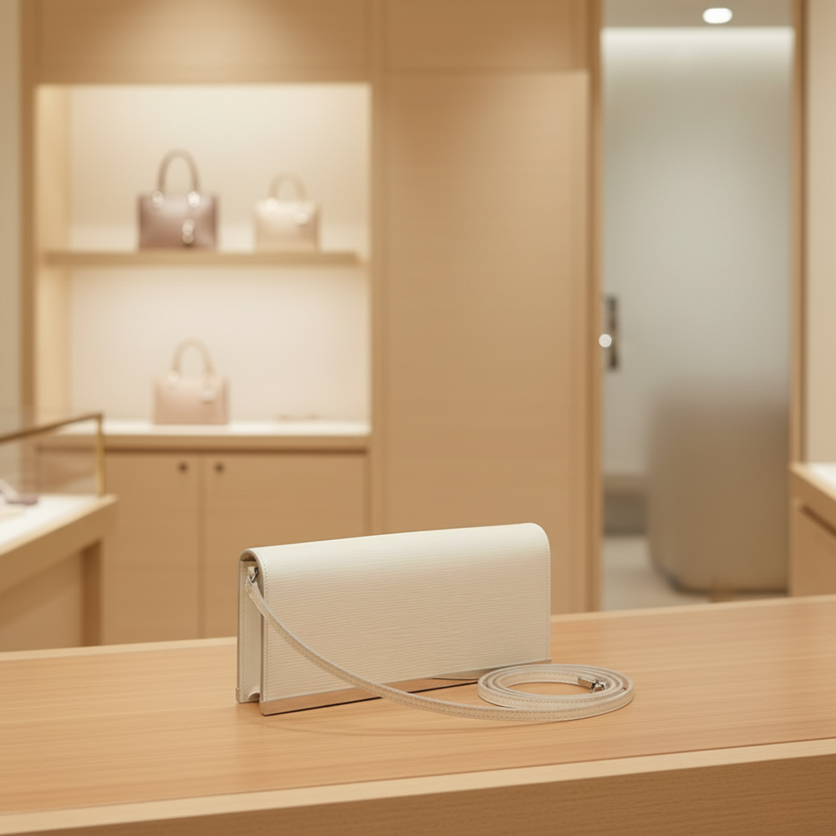 Louis Vuitton Epi Pochette Sevigne M4052J Women's Shoulder Bag LV Off White
