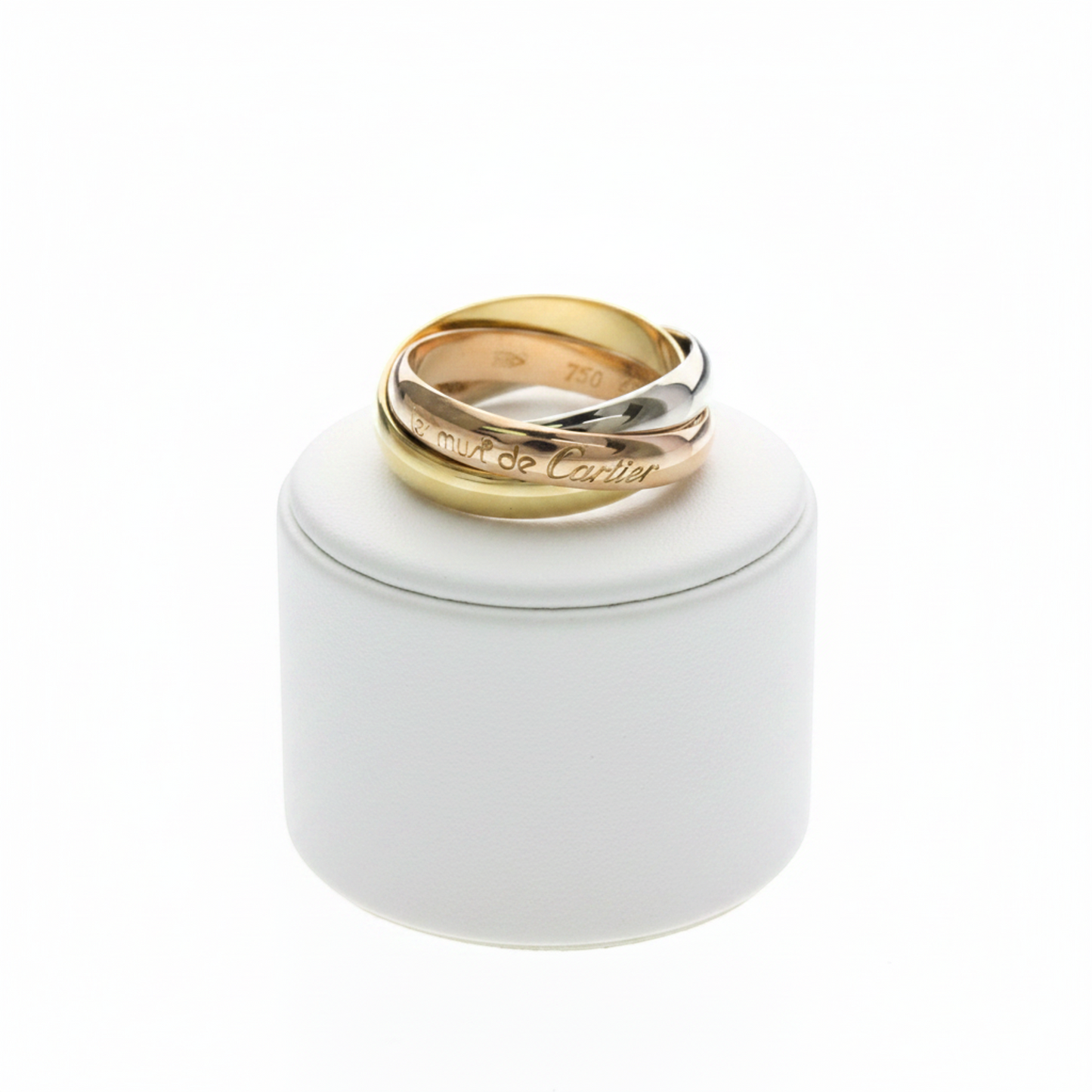 Cartier Trinity Ring Yellow Gold (18K),Pink Gold (18K),White Gold (18K) Fashion No Stone Band Ring Gold