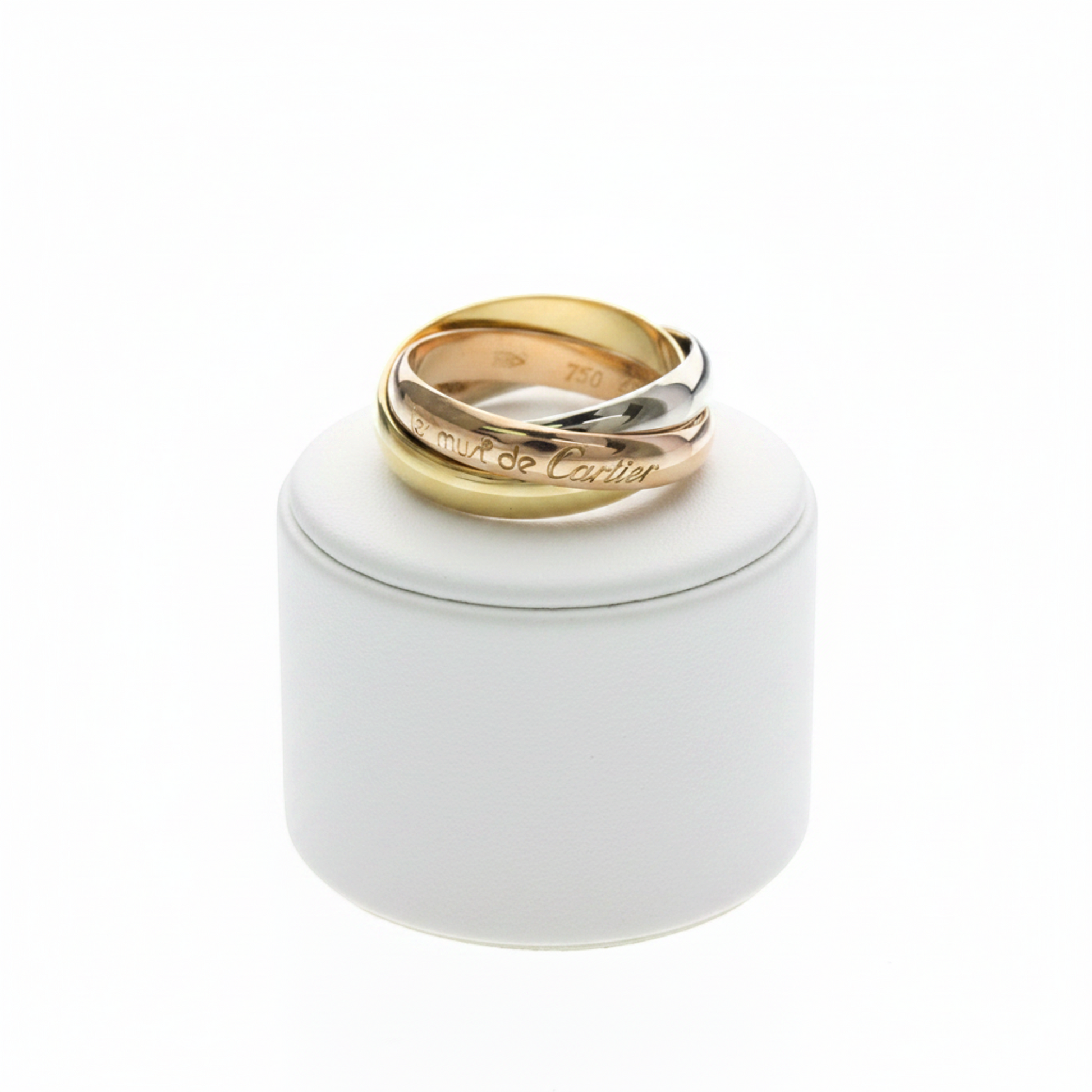 Cartier Trinity Ring Yellow Gold (18K),Pink Gold (18K),White Gold (18K) Fashion No Stone Band Ring Gold