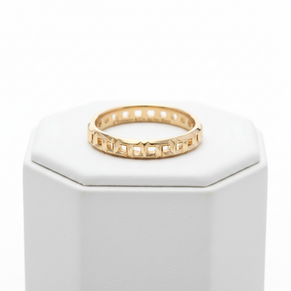 Tiffany T True Narrow Ring Pink Gold (18K) Fashion No Stone Band Ring Pink Gold
