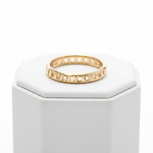 Tiffany T True Narrow Ring Pink Gold (18K) Fashion No Stone Band Ring Pink Gold