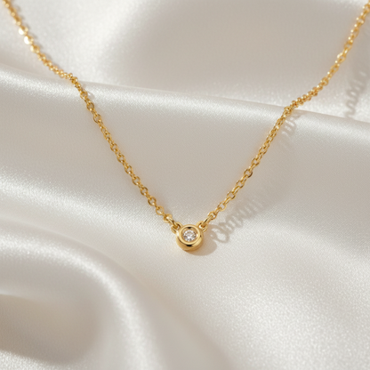Tiffany By The Yard Necklace Pink Gold (18K) Diamond Men,Women Fashion Necklace (Pink Gold)