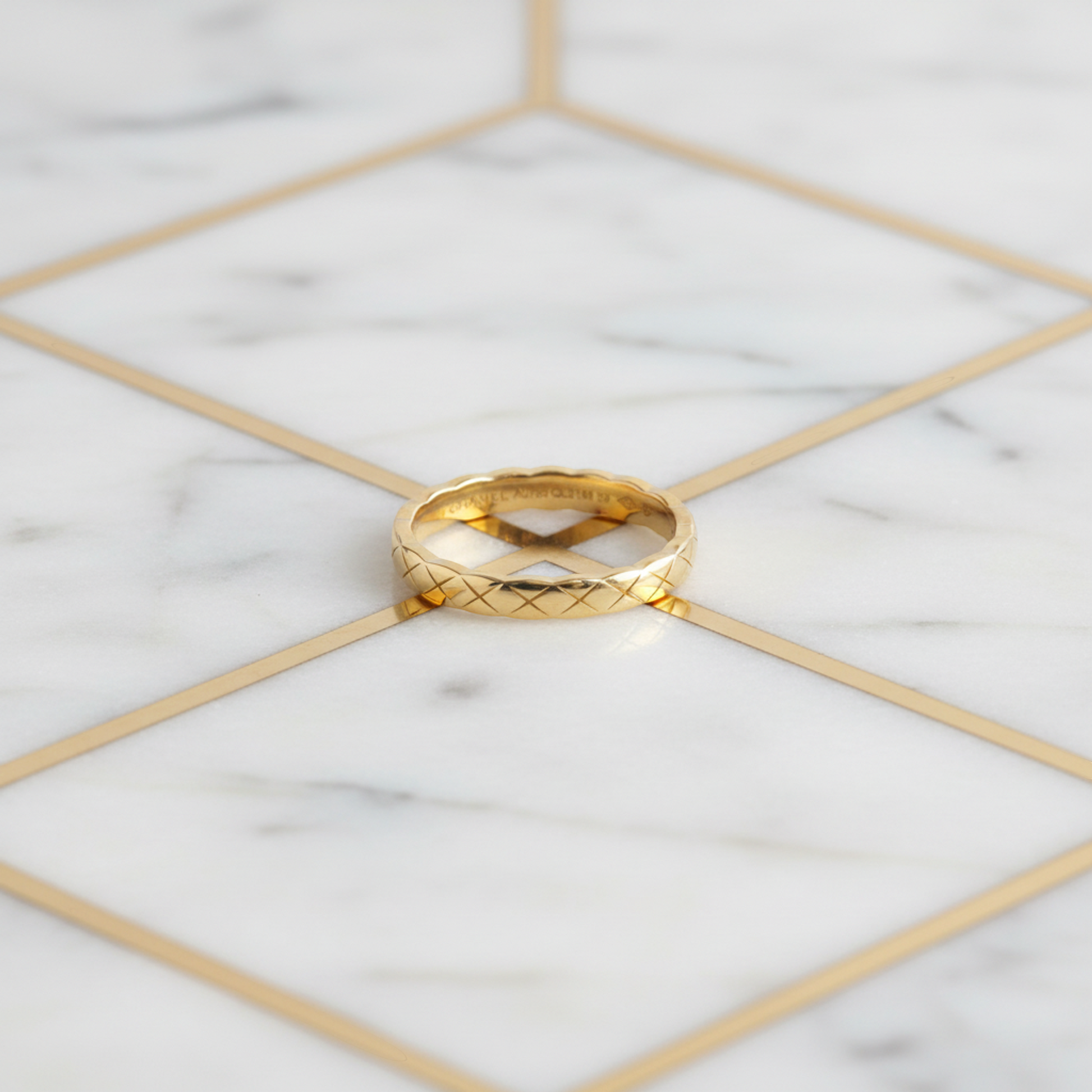Chanel Coco Crush Ring Mini Model Yellow Gold (18K) Fashion No Stone Band Ring Gold